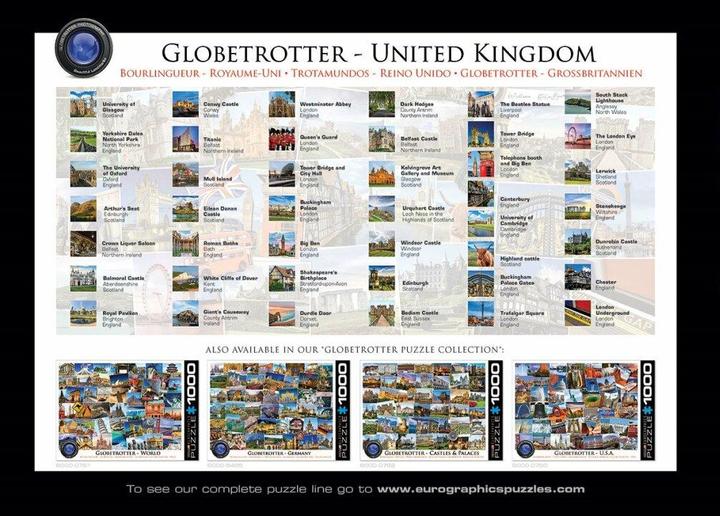Immagine prodotto Eurographics Globetrotter Gran Bretagna (1000 pezzi)