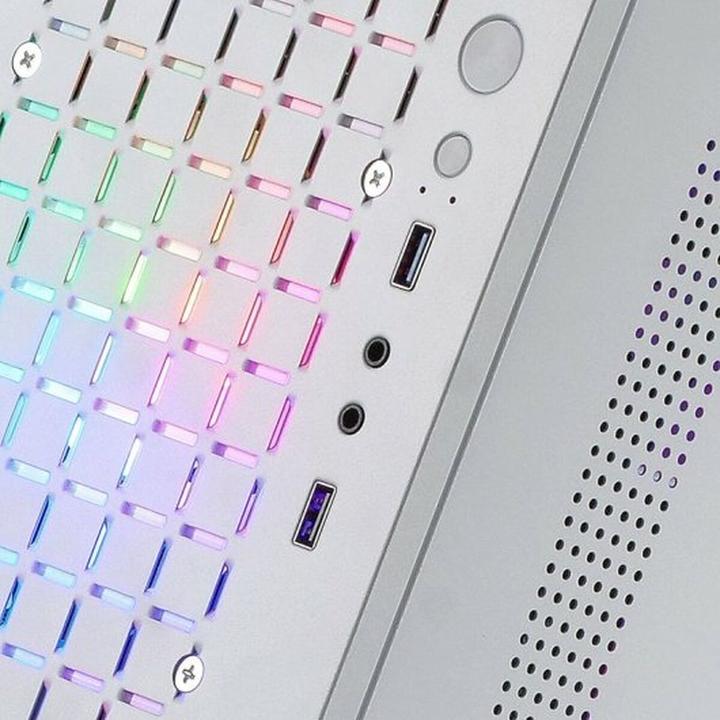 Actual product image Mars Gaming Boitier Mini Tour Micro Atx Mc-Core RGB Avec Panneau Vitré (Blanc) (mATX, Mini-ITX)