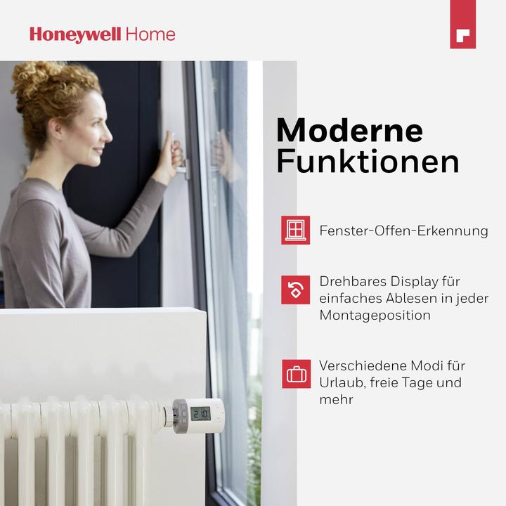 Actual product image Honeywell HR10R Rondostat Radiator thermostat electronic 5 to 30°C
