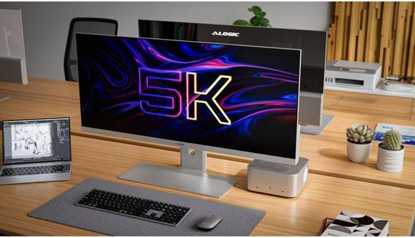 Actual product image Alogic Edge Ultrawide 40 Zoll 5K Monitor 21:9 Silver (5120 x 2160 pixels, 40")