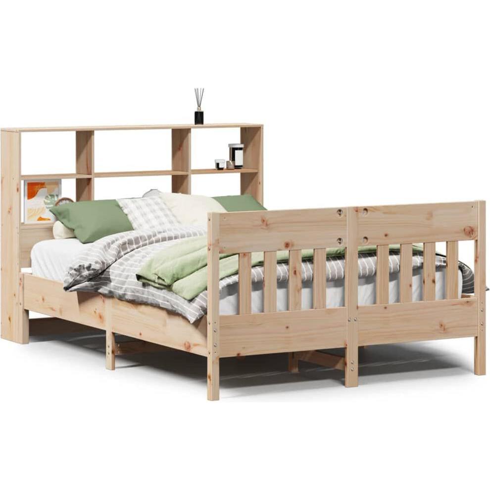 VidaXL, Bett, Massivholzbett Holzbett Bett Doppelbett Bettgestell 150x200cm Kiefernholz (150 x 200 cm)