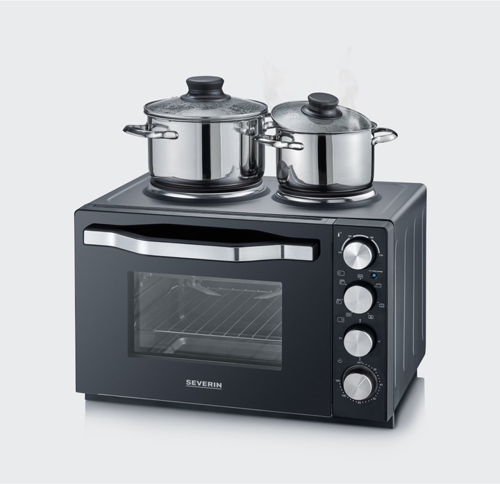 Immagine prodotto Severin TO2074 Forno per cottura e tostatura nero / acciaio inox spazzolato