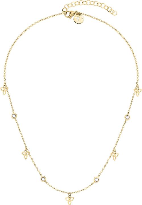Actual product image Tamaris Stylish gold-plated necklace with zircons TJ-0002-N-45 (L) (Stainless steel, 40 cm)