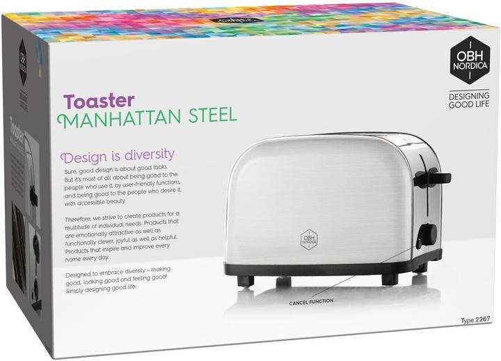 Actual product image OBH Nordica 2267, 2 disc(s), stainless steel, stainless steel, 700 W, 220-240 V, 1.1 m