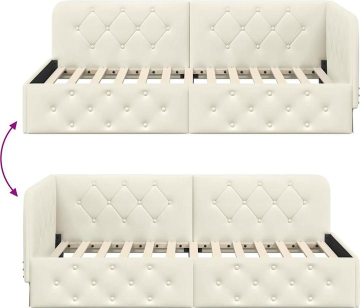 Image du produit vidaXL Eckbettgestell (90 x 200 cm)