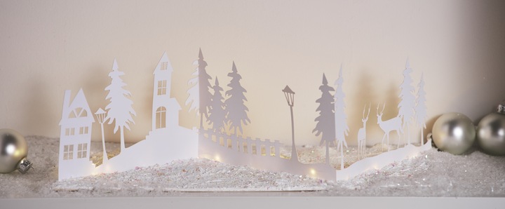 Produktbild VBS Papier-Silhouette "Winterlandschaft"