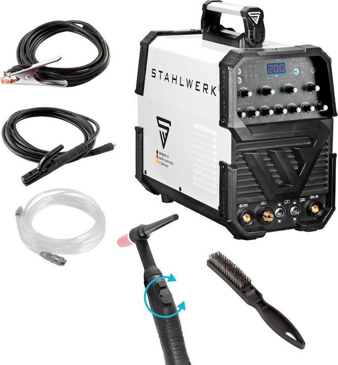Stahlwerk Schweissgerät AC/DC WIG 200 Puls ST IGBT / 200 A