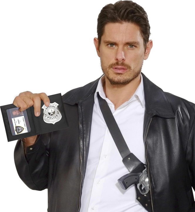 Widmann Badge de police dans un portefeuille