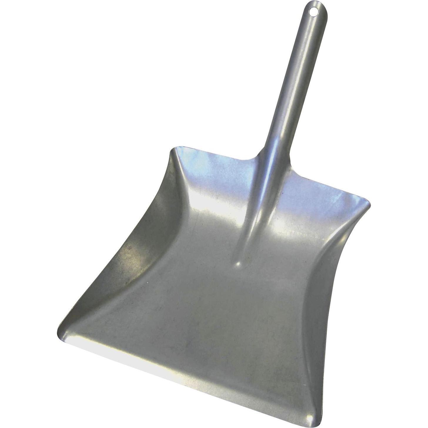 Masta Kehrrichtschaufel aus verzinktem Stahlblech Breite 215 mm, Reinigungsutensil, Silber