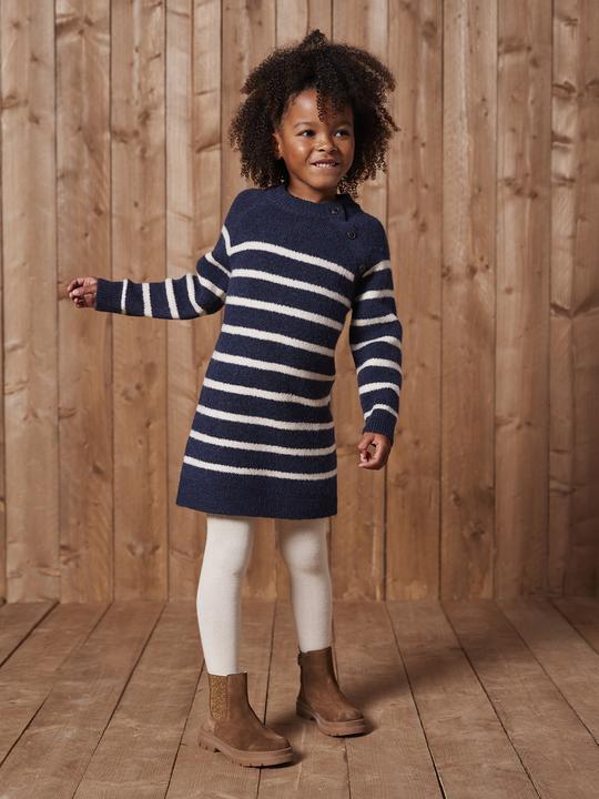 Produktbild Vertbaudet Ringelkleid aus Strick Mädchen (92)