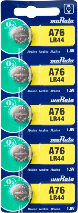 Produktbild Murata Alkaline-Knopfzellen (1 Stk., LR44, 120 mAh)