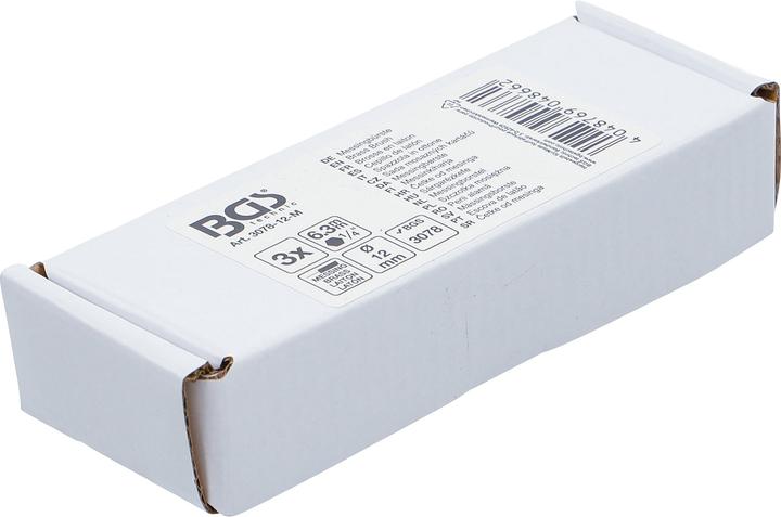 Productafbeelding BGS Messing borstel | 12 mm | Aandrijving zeskantkop 6,3 mm (1/4") | 3 stuks.