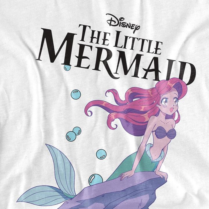 Actual product image Disney Princess Childrens/Kids Ariel Anime T-Shirt