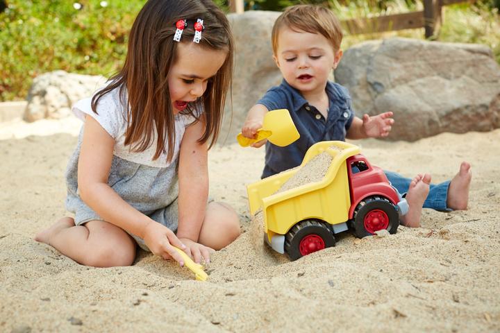 Productafbeelding Green Toys Groene speelgoedauto Roze