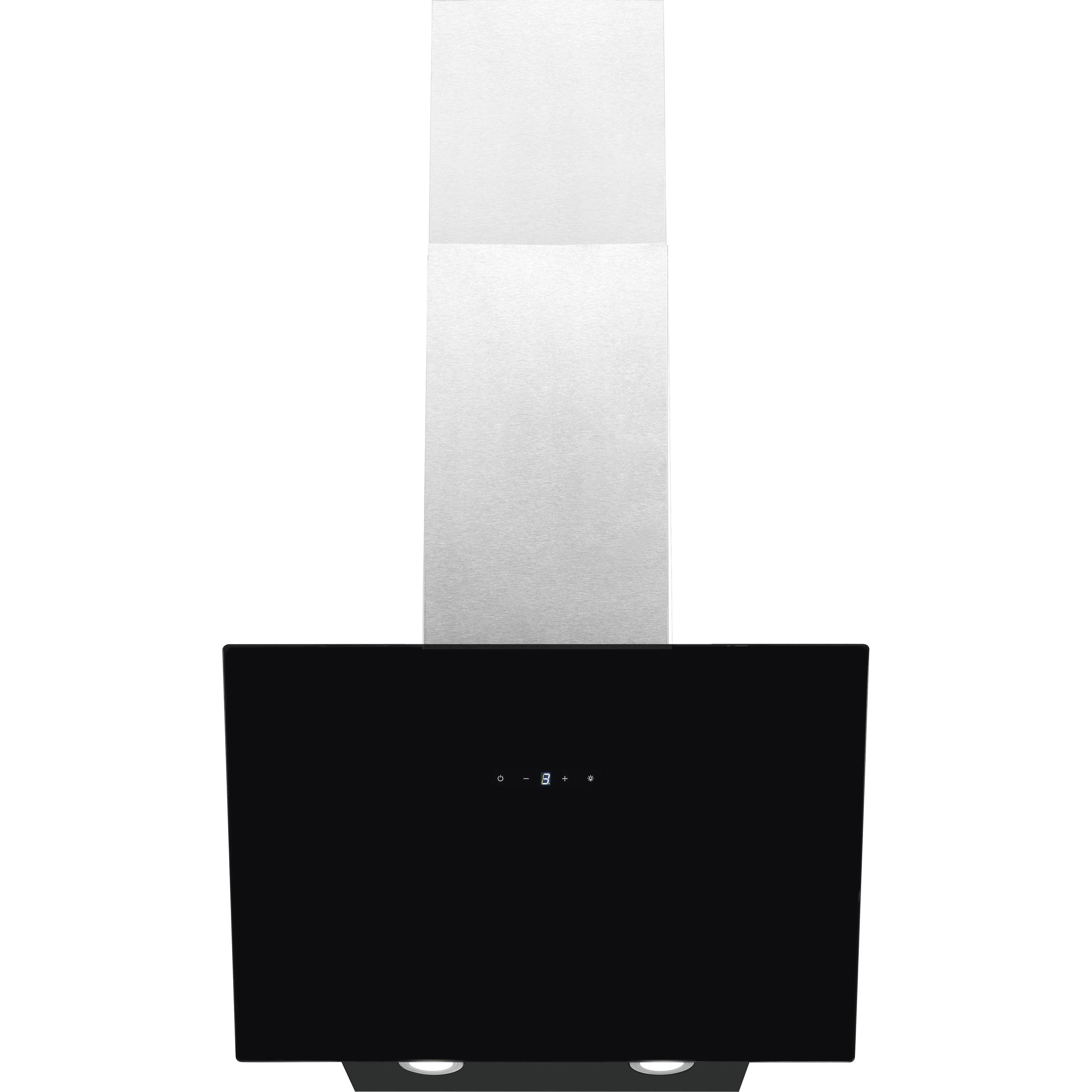 Exquisit KFD60-8.1 Wandmontiert ³/h G, Dunstabzugshaube, Schwarz