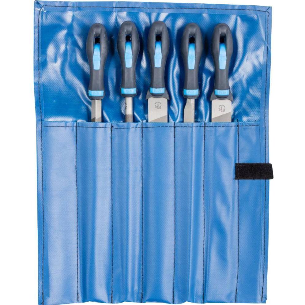 Pferd, Raspel + Feile, Werkstattfeilen in Rolltasche 552 WR 300 (Hieb 2, 300 mm)