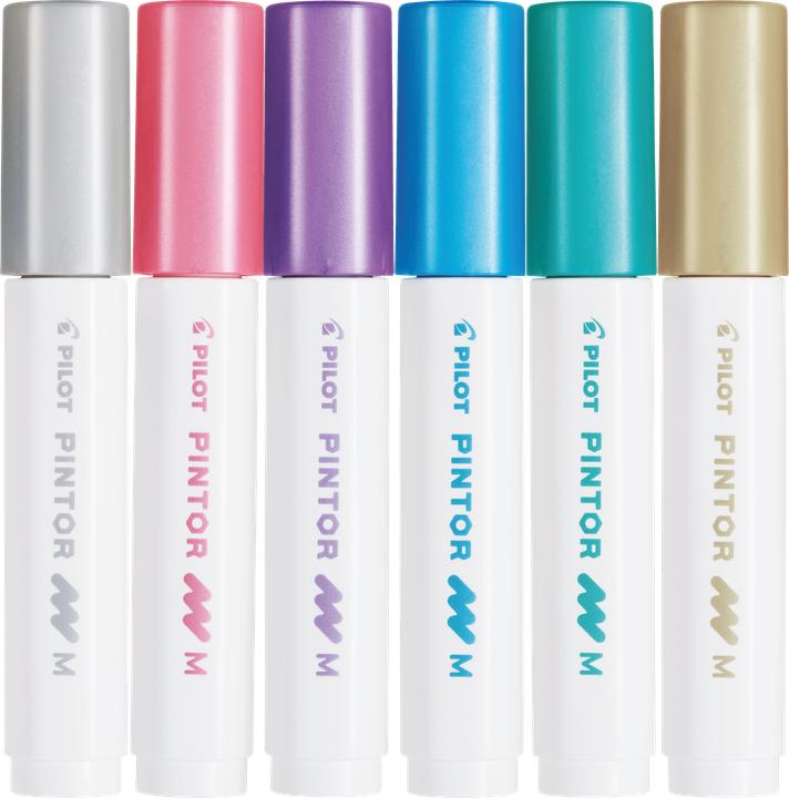 Produktbild Pilot Pintor Medium Set à 6 Metallic (6 x)