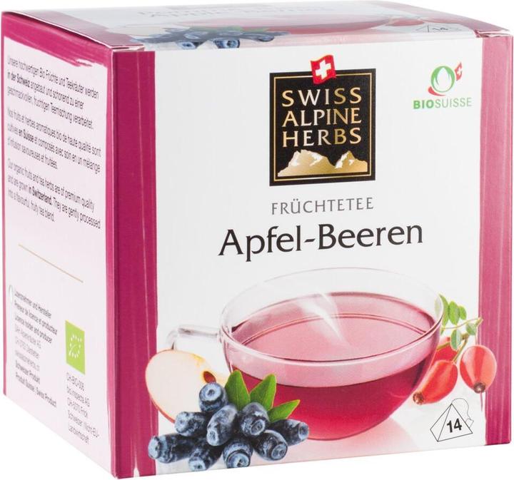 Produktbild Swiss Alpine Herbs Bio Tee Apfel-Beeren (28 g)