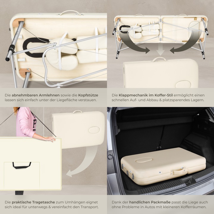 Actual product image tectake 3 Zonen Massageliege