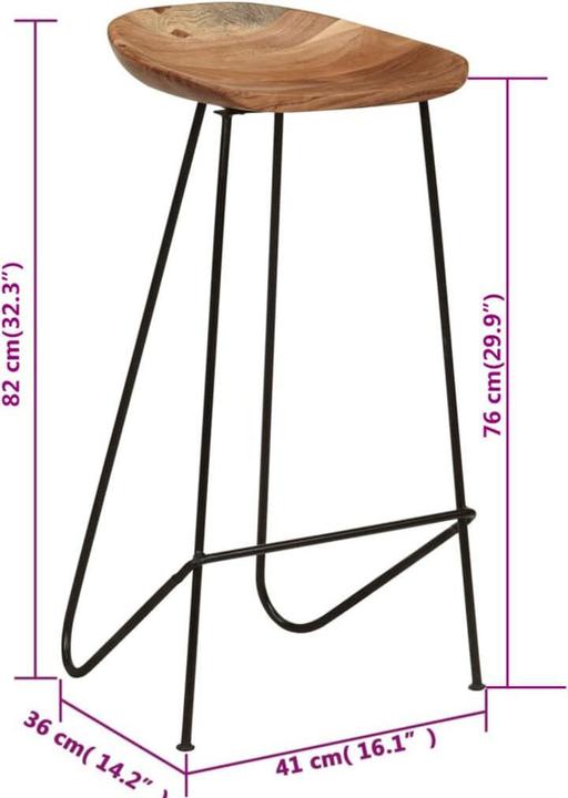 Produktbild vidaXL Barhocker