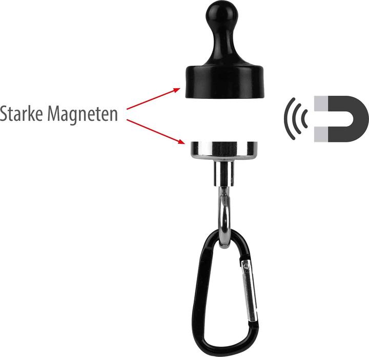 Actual product image Calima 46074 Carabiner 4049145460740 35 mm x 70 mm x 140 mm 1 pair