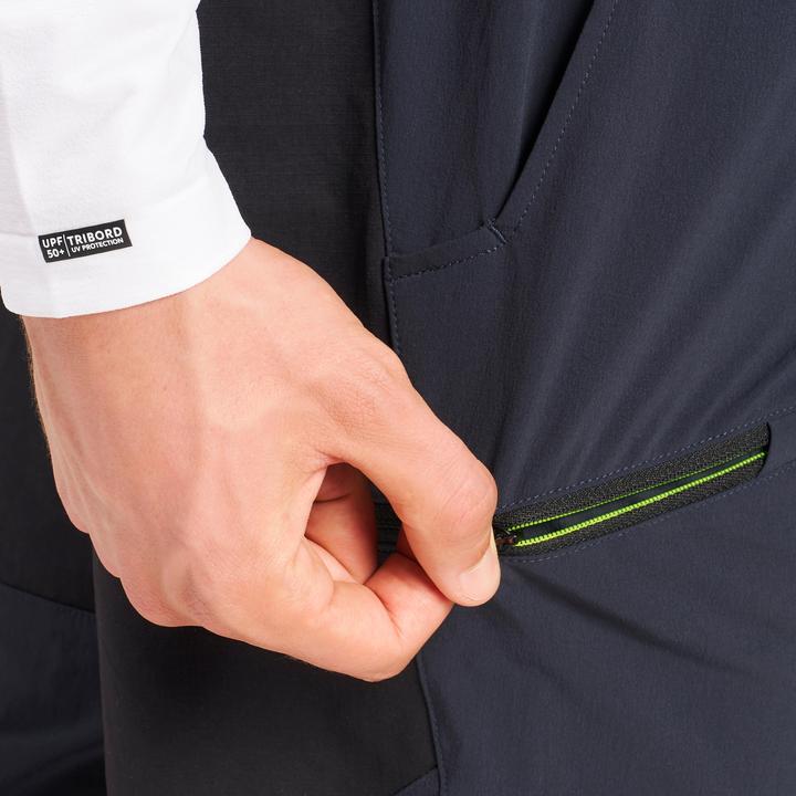 Produktbild Tribord Shorts Segeln Herren wasserabweisend 500 grau/schwarz (33)