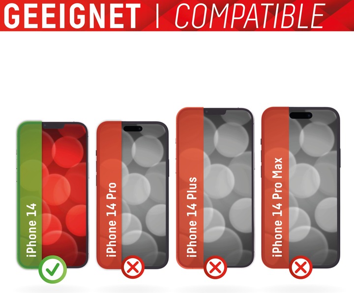 Image du produit Displex Real Glass, 2D Panzerglas + Handyhülle (1 pièce(s), Apple iPhone 14)