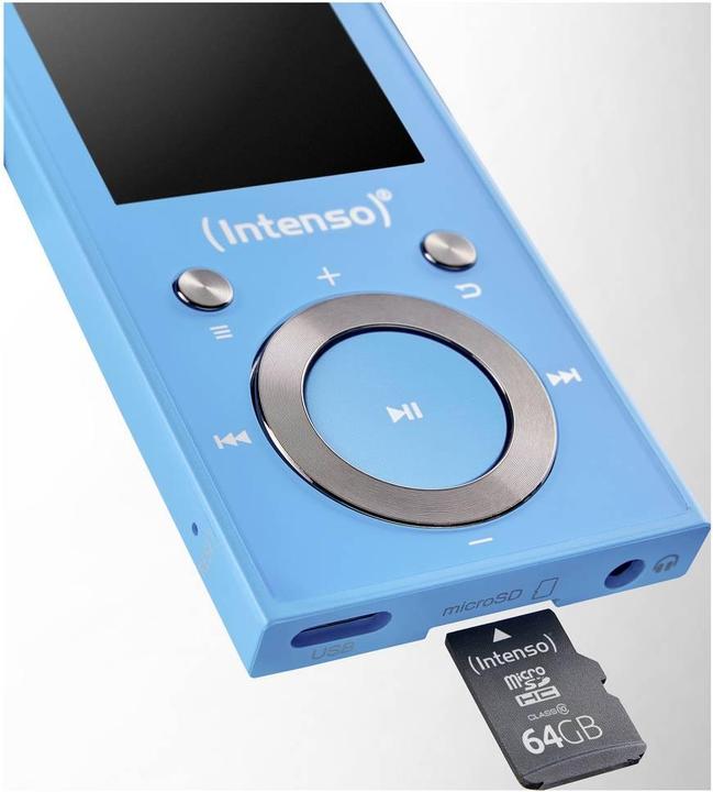 Produktbild Intenso MP3 Videoplayer 1,8" Video Scooter BT 64GB Blue (64 GB)