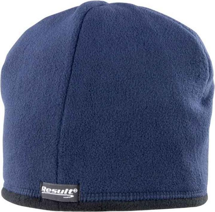 Actual product image Result Unisex Adult Reversible Microfleece Bobble Hat