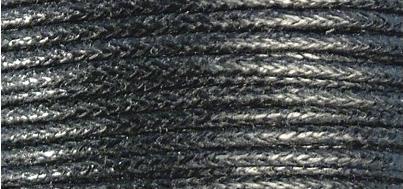 Image du produit Rayher Cordon de coton ciré noir 20m