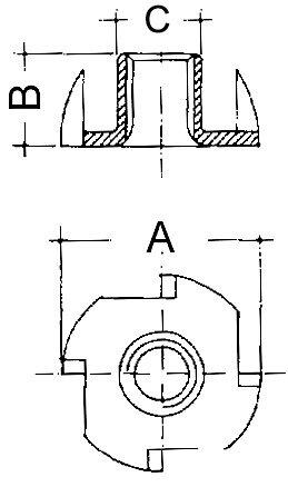 Actual product image Werkstarck Drive-in nuts (100 pcs.)