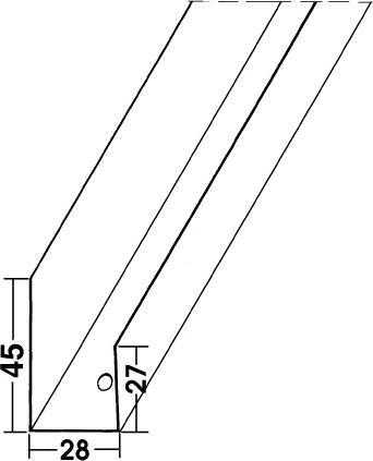 Actual product image Protektor U-connection profile for ceilings