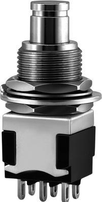 Produktbild Knitter-Switch Druckschalter EIN-(EIN) ()%3Dtastend 2 Wechsler Panelmontage Metallic 2 Wechsler EIN-(EIN)