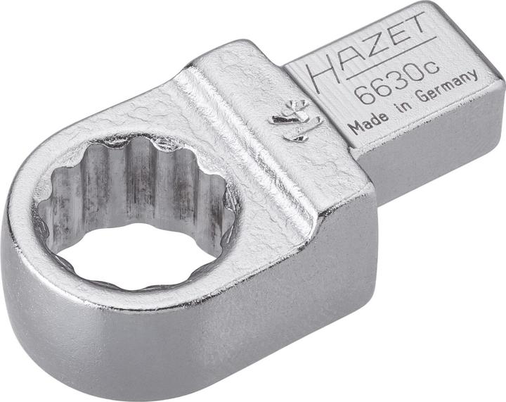 Produktbild HAZET Einsteck-Ringschlüssel 6630C-14 ∙ Einsteck-Vierkant 9 x 12 mm ∙ Aussen Doppel-Sechskant-Tracti… (14 mm)