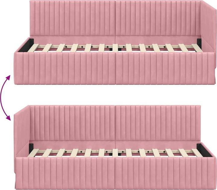 Produktbild vidaXL Samtbettgestell (90 x 200 cm)
