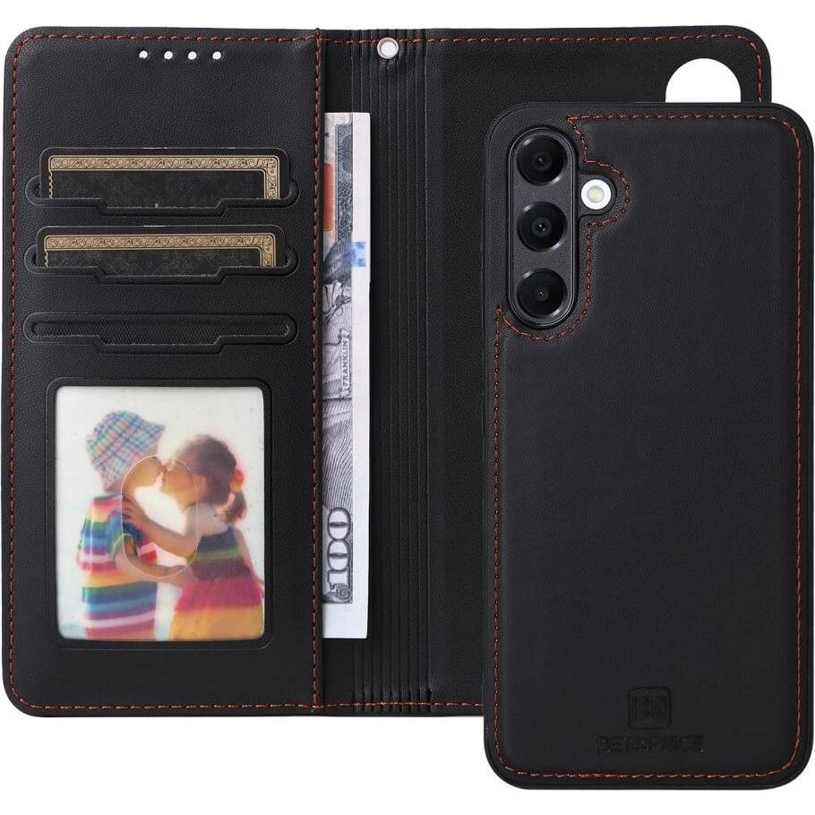 Cover-Discount Galaxy A16 - Teilbare Brieftasche 2-in-1 Handyhülle (Samsung Galaxy A16), Smartphone Hülle, Schwarz