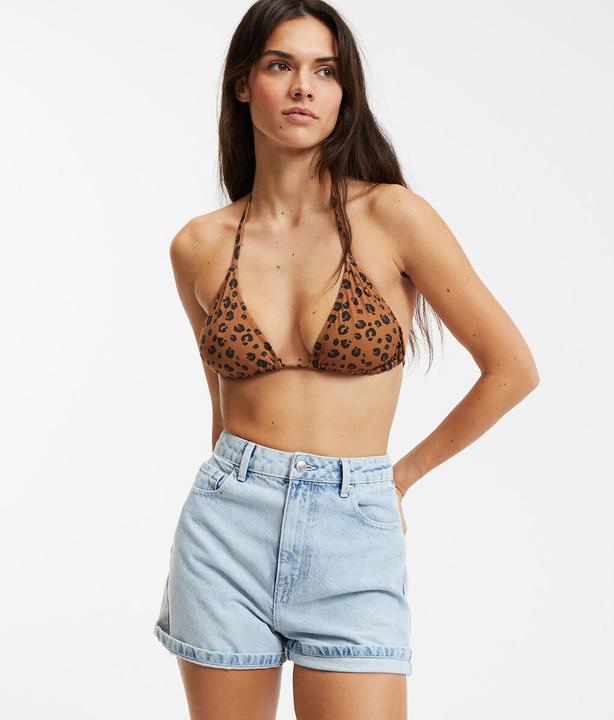 Produktbild La Redoute Collections Triangel-Bikinitop mit Leopardenmuster (42)