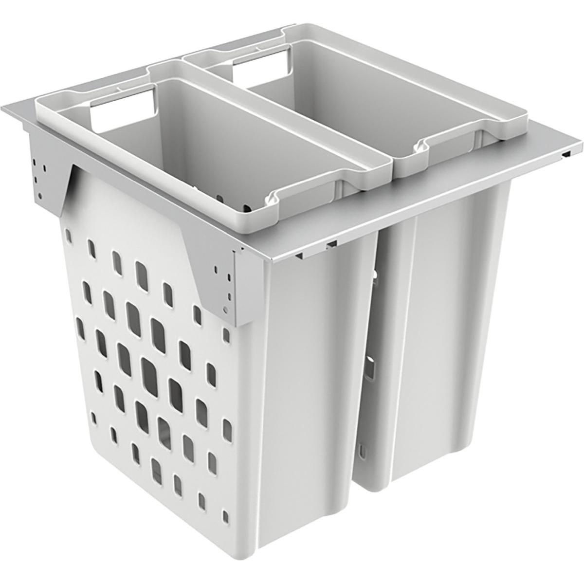 Hettich Wäschekorbauszug AvanTech YOU Pull Laundry 600, Besteckkasten, Silber