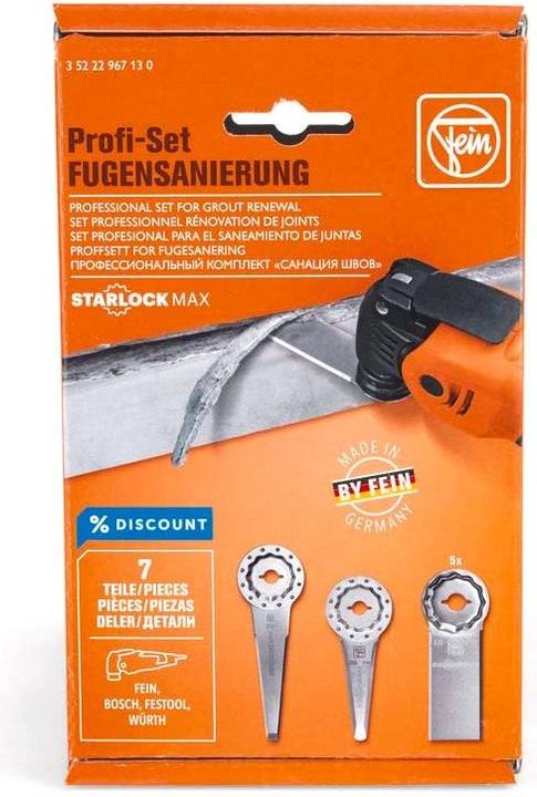 Image du produit Fein 7.pcs. Set de couteaux Profi Set Starlock Max Rénovation de jointures