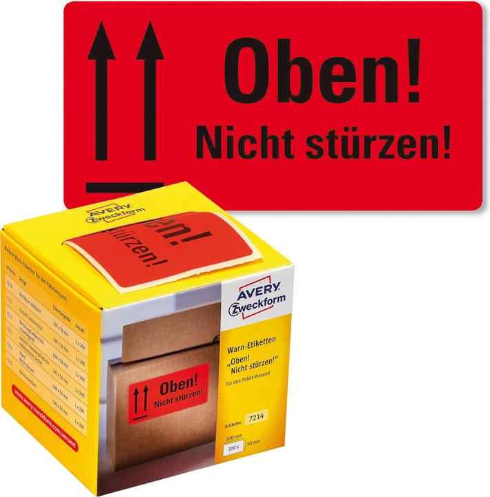 Avery Warn-Etiketten