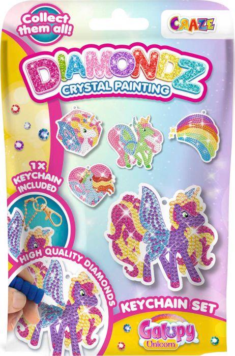 Actual product image Craze Galupy Unicorn Keychain Set
