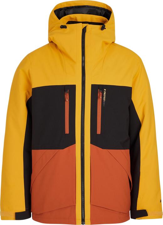 Protest Mens Winter Jacket PRTGOOZ 10K Waterproof And Breathable PFC-Free Dark Yellow S