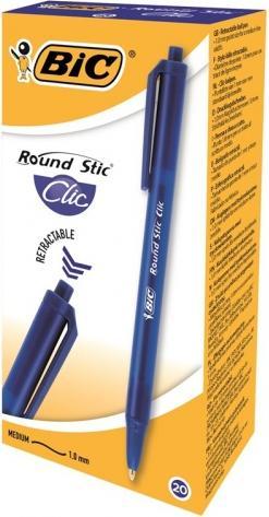 Produktbild Bic Round Stic Clic (Blau, 20 x)