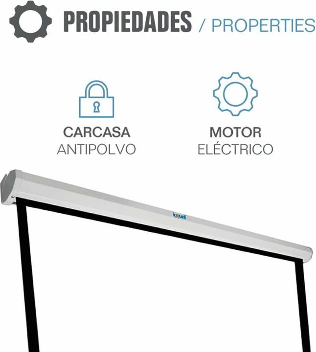 Produktbild Iggual Elektrische Panorama-Leinwand PSIPS184 80" (184 x 104 cm) 84" (80", 16:9)