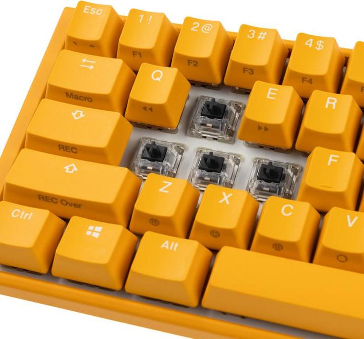 Actual product image Ducky One 3 Yellow SF Gaming Keyboard, RGB LED - MX-Black (US) (USA, Cable)