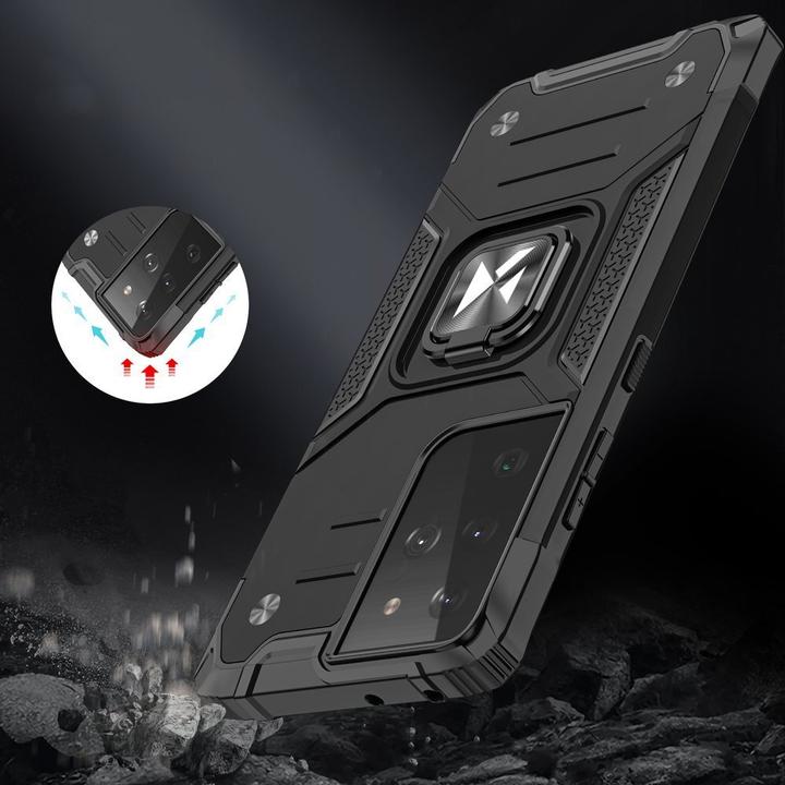 Image du produit Wozinsky Ring Armor étui hybride résistant + support magnétique pour Samsung Galaxy S22 Ultra noir (Samsung Galaxy S22 Ultra)