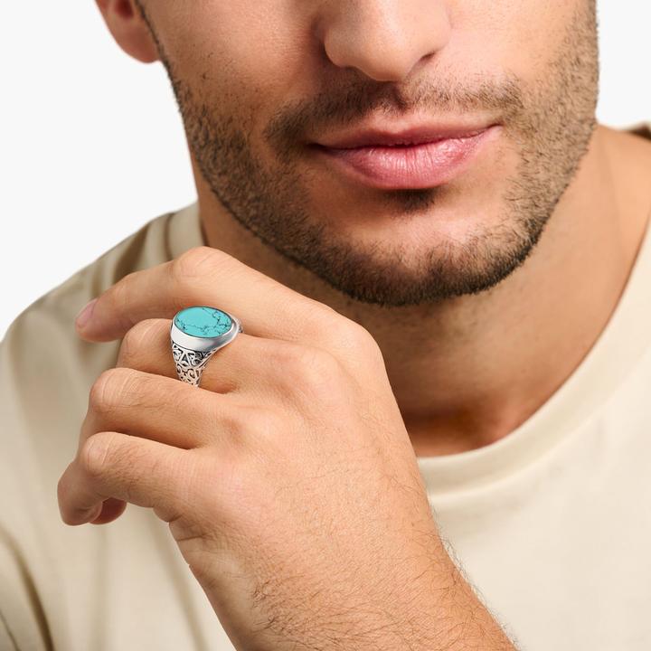 Immagine prodotto Thomas Sabo Anello turchese (60, 925 Argento)