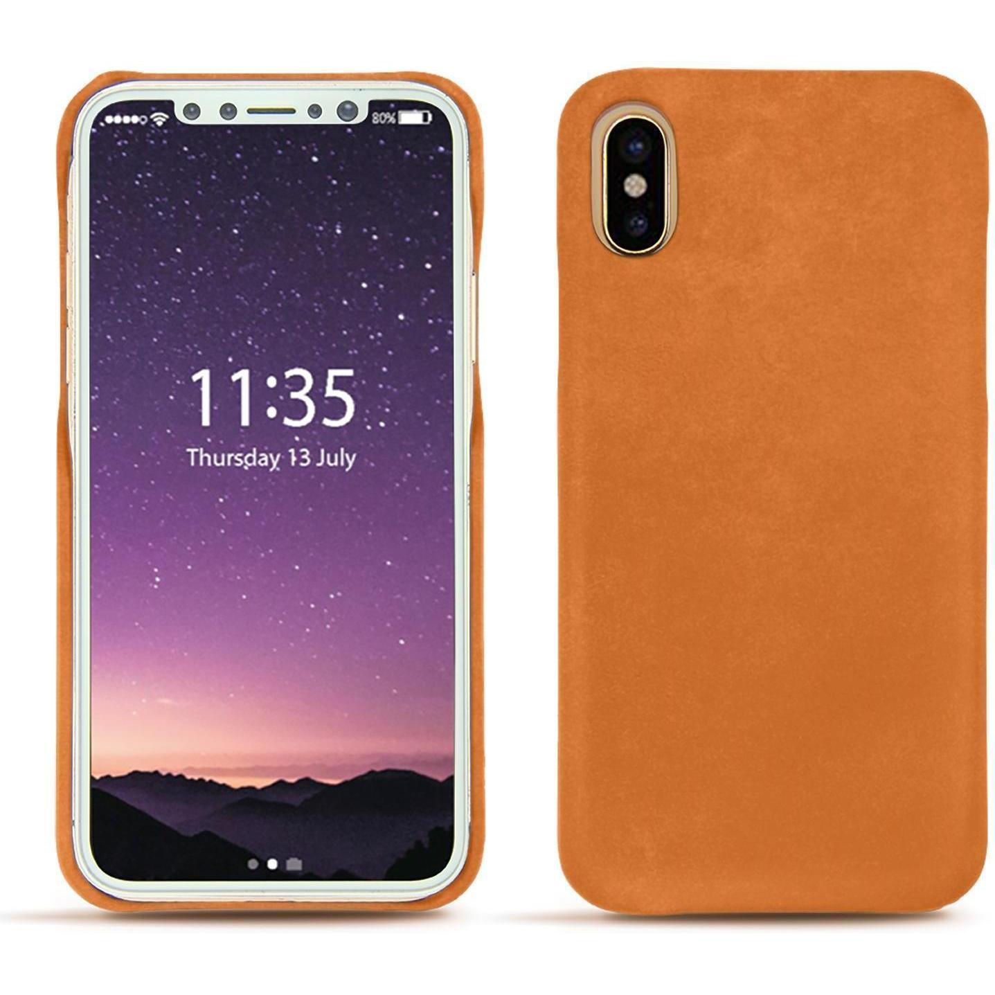 Thumbnail - Noreve Lederschutzhülle (Apple iPhone XS), Smartphone Hülle, Orange