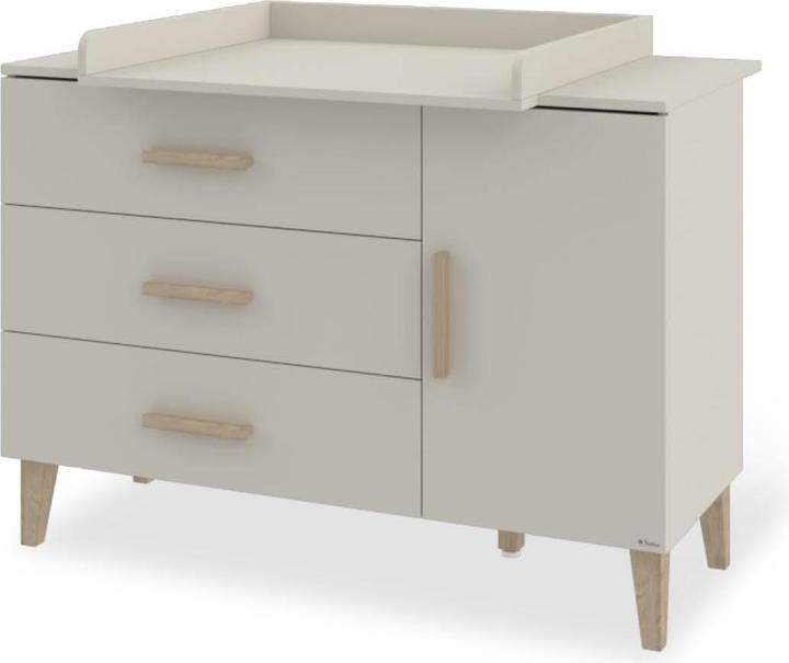 Image du produit Pinolino Kinderzimmer-Set „Tami” extrabreit, 2-tlg. (Lit de bébé, Unité de changement)