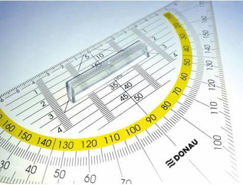 Donau Geometry triangle with handle 25 cm transparent (25 cm)
